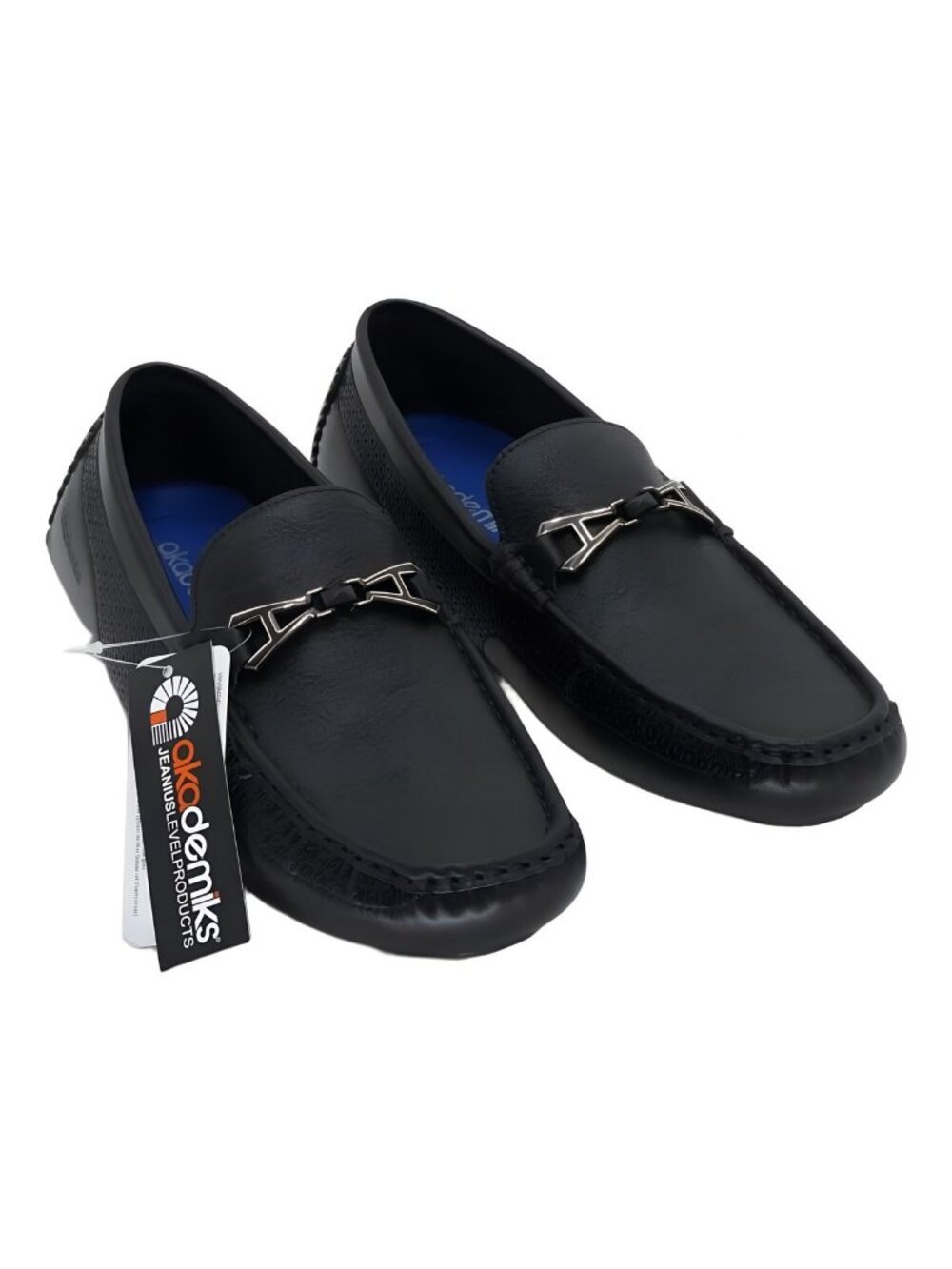 Akademiks Mens’s Tabor Loafers Black Size US 8.5M EU 41.5
